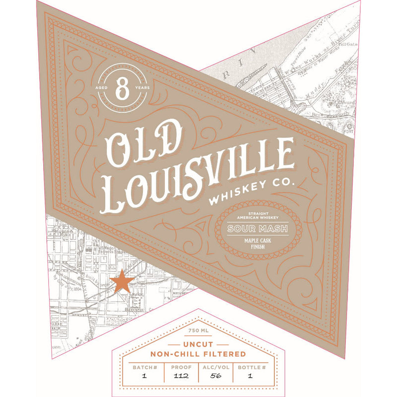 Old Louisville 8 Year Old Sour Mash Maple Cask Finish Straight American Whiskey - Goro&