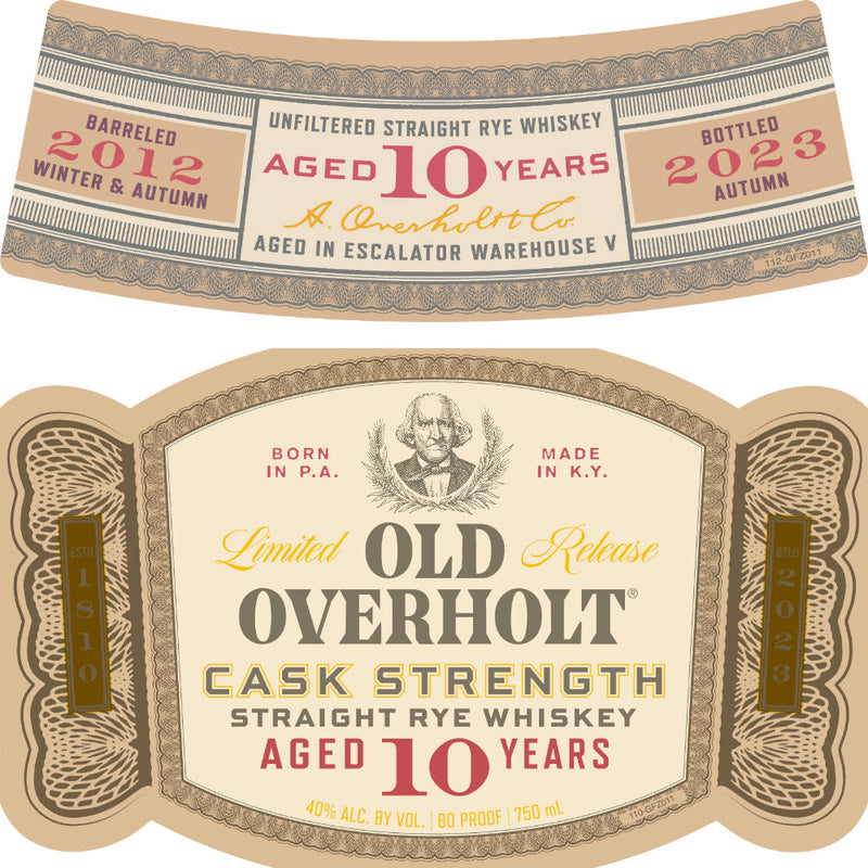 Old Overholt 10 Year Old Cask Strength Straight Rye - Goro&