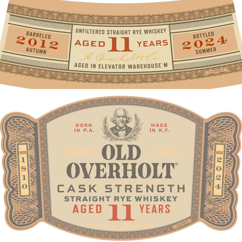 Old Overholt 11 Year Old Cask Strength Straight Rye Rye Whiskey Old Overholt   