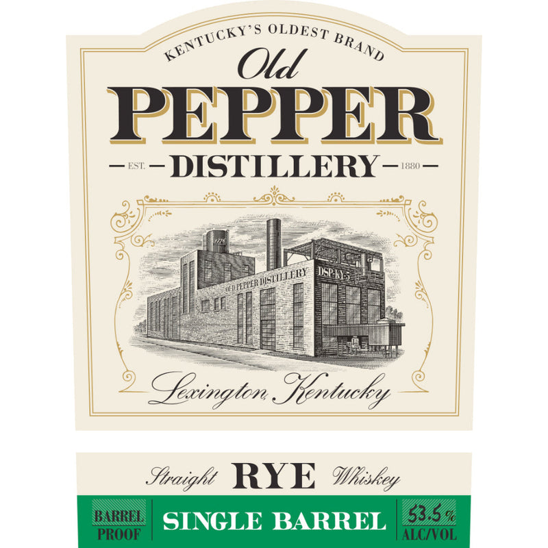 Old Pepper Single Barrel Barrel Proof Rye - Goro&
