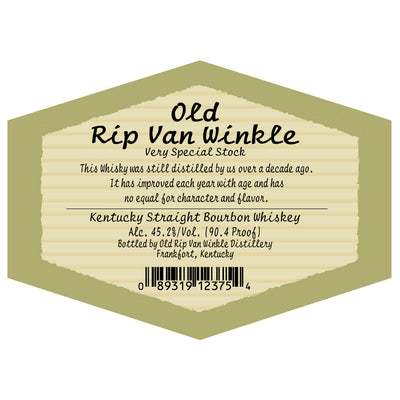 Old Rip Van Winkle 10 Year Old 90.4 Proof - Goro's Liquor