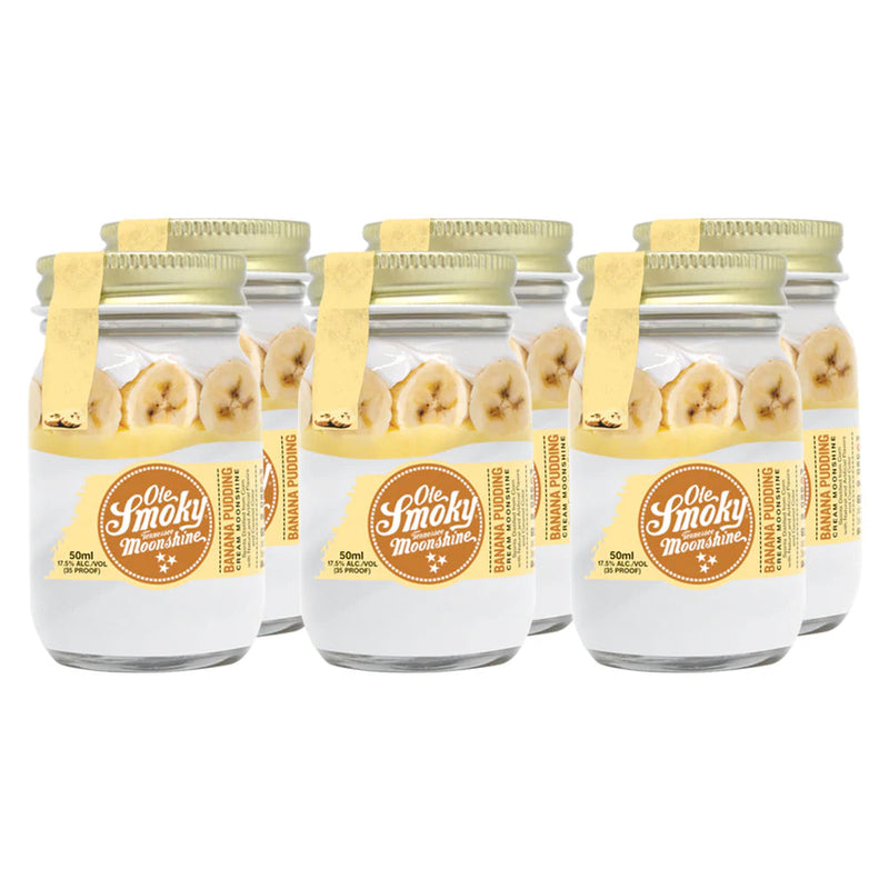 Ole Smoky Banana Pudding Cream Moonshine 50mL 6pk - Goro&