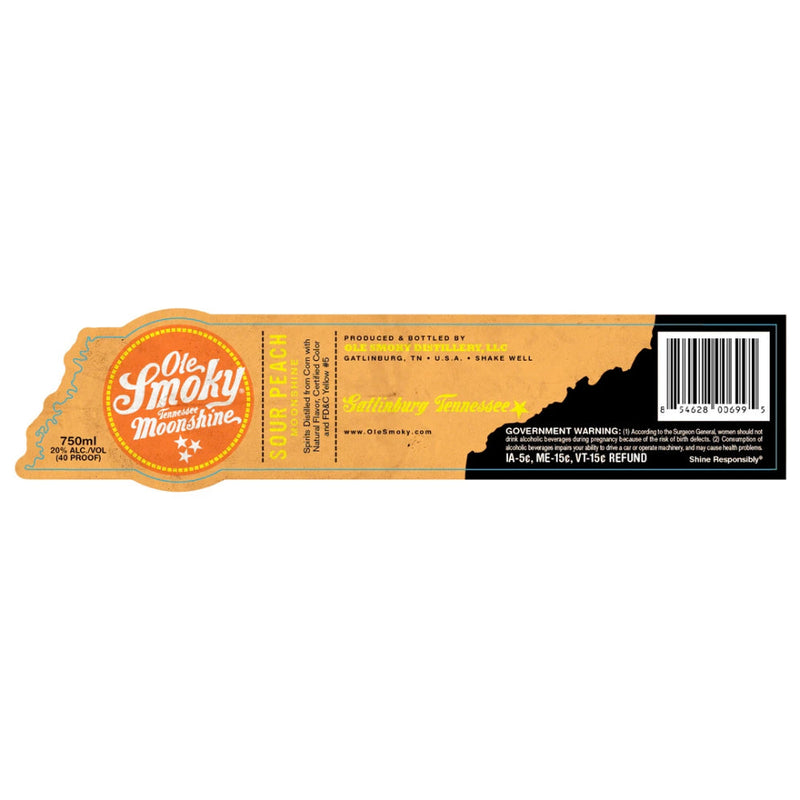 Ole Smoky Moonshine Sour Peach - Goro&