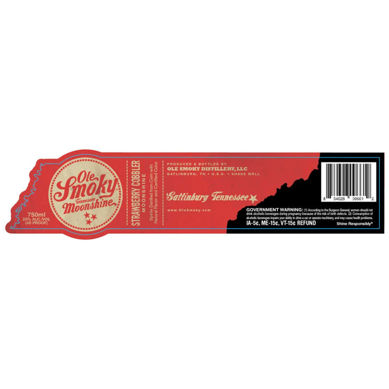 Ole Smoky Strawberry Cobbler Moonshine - Goro&