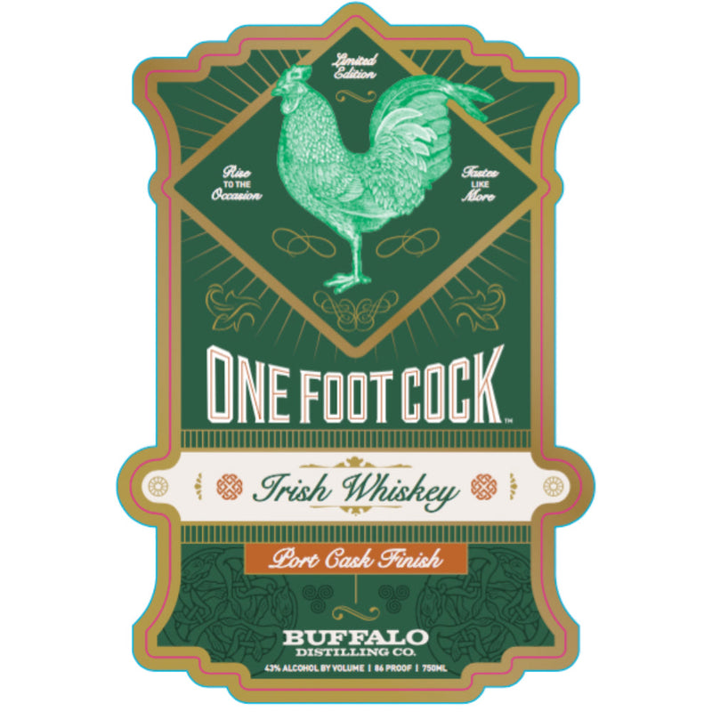 One Foot Cock Port Cask Finish Irish Whiskey - Goro&