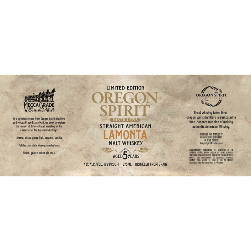 Oregon Spirit Distillers Lamonta Straight Malt Whiskey - Goro&