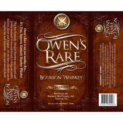 Owen's Rare Bourbon Whiskey - Goro's Liquor