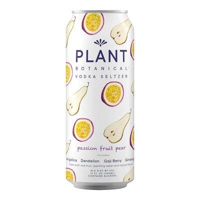 Plant Botanical Passionfruit Fruit Pear Vodka Seltzer 4PK - Goro's Liquor