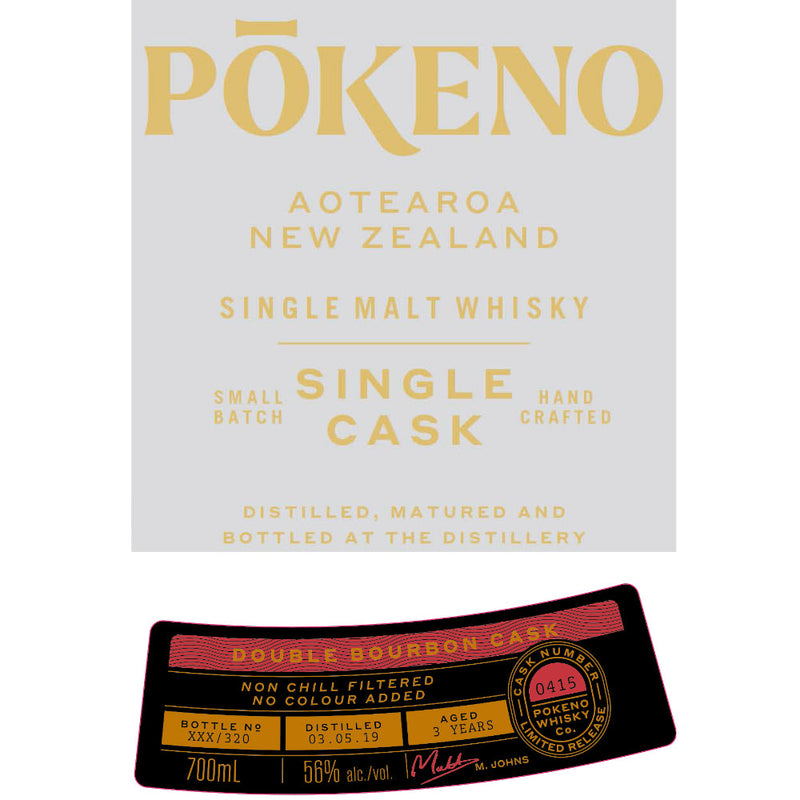 Pōkeno Double Bourbon Cask New Zealand Single Malt - Goro&