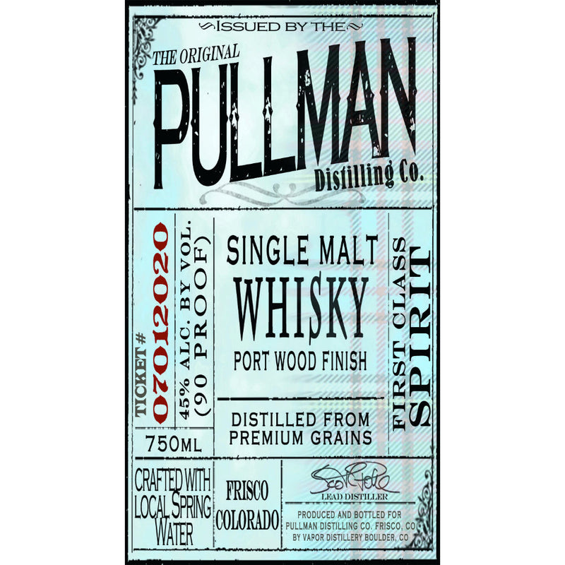 Pullman Distilling Single Malt Whisky Port Wood Finish - Goro&