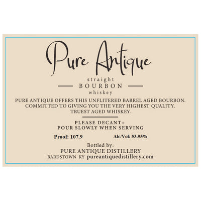 Pure Antique 14 Year Old Straight Bourbon - Goro's Liquor