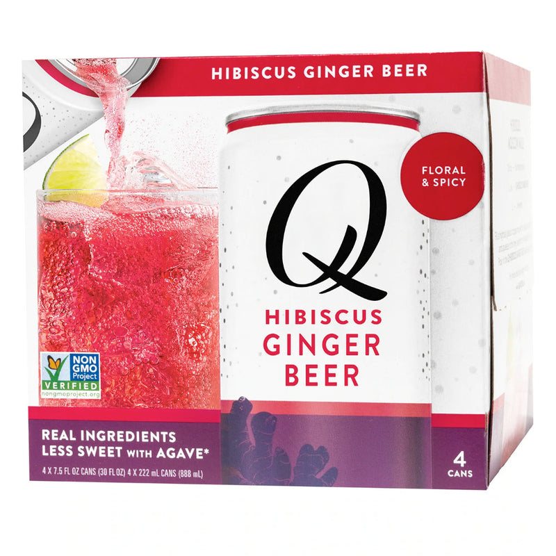 Q Hibiscus Ginger Beer by Joel McHale 4pk - Goro&