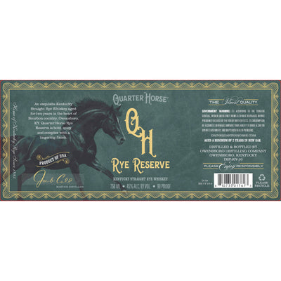 Quarter Horse Rye Reserve - Goro's Liquor