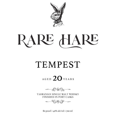 Rare Hare Tempest 20 Year Old Tasmanian Single Malt - Goro's Liquor