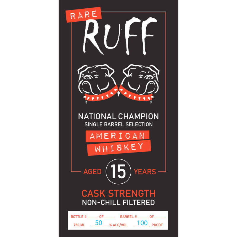 Rare Ruff National Champion 15 Year Old Single Barrel American Whiskey - Goro&