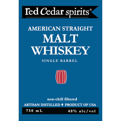 Red Ceder Spirits American Straight Malt Whiskey - Goro's Liquor