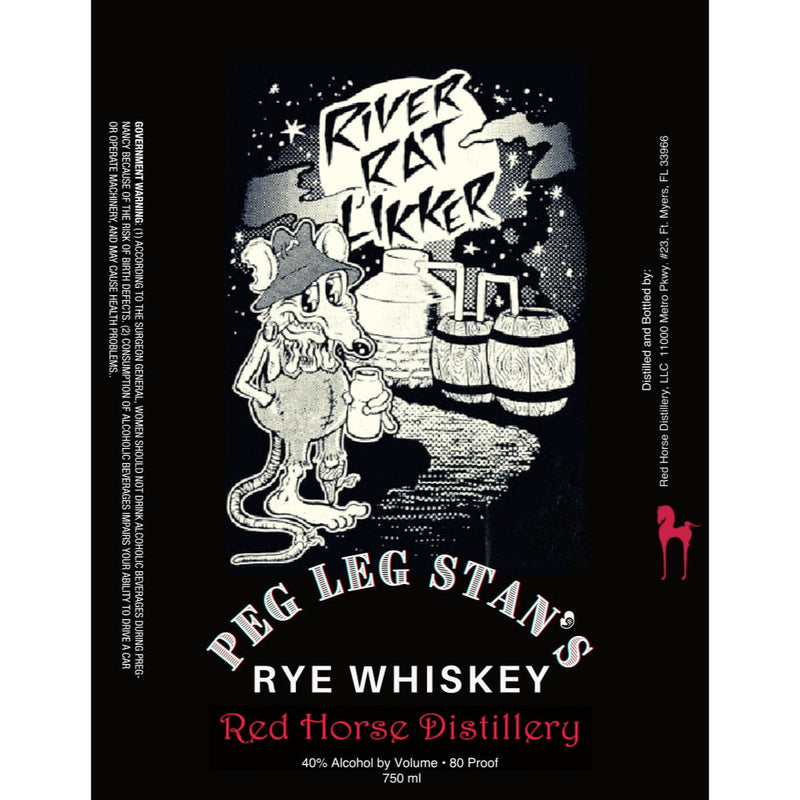 Red Horse Distillery Peg Leg Stan’s Rye Whiskey - Goro&