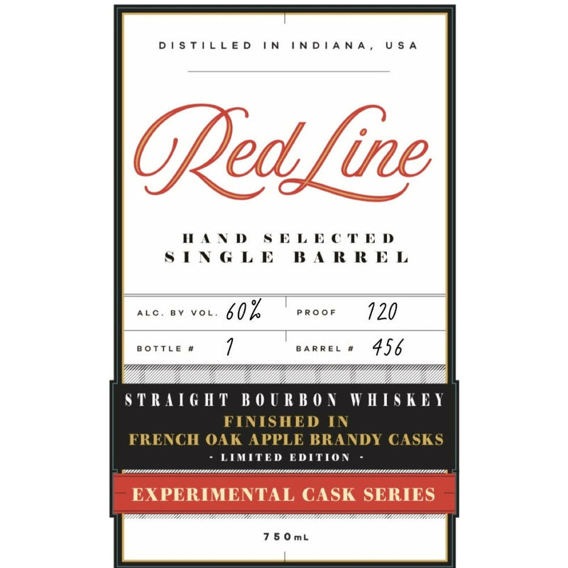 Red Line Experimental Cask Bourbon Finished in French Oak Apple Brandy Casks - Goro&