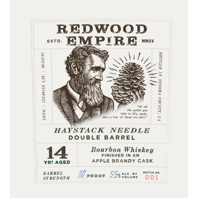 Redwood Empire Haystack Needle 14 Year Old Bourbon Apple Brandy Cask Finished - Goro's Liquor