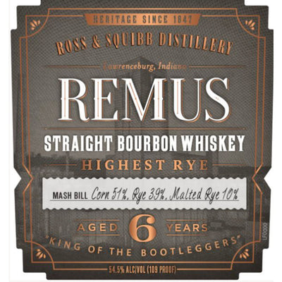Remus Highest Rye Straight Bourbon - Goro's Liquor