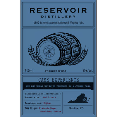 Reservoir Cask Experience Rye and Wheat Whiskies - Goro's Liquor