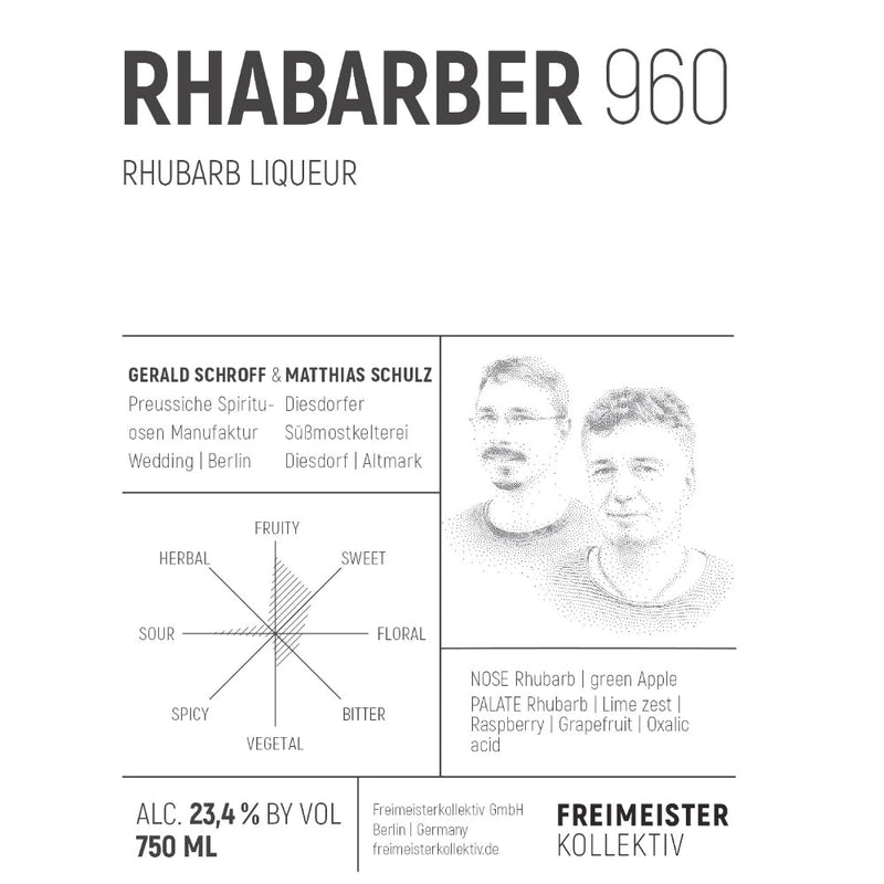 Rhabarber 960 Rhubarb Liqueur - Goro&