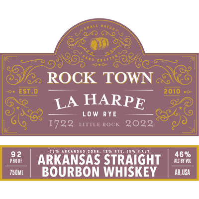 Rock Town La Harpe Arkansas Straight Bourbon - Goro's Liquor