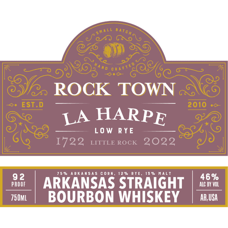 Rock Town La Harpe Arkansas Straight Bourbon - Goro&