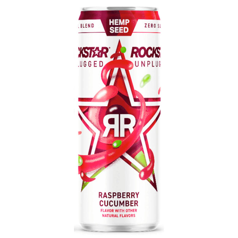 Rockstar Unplugged Raspberry Cucumber Energy Drink - Goro&