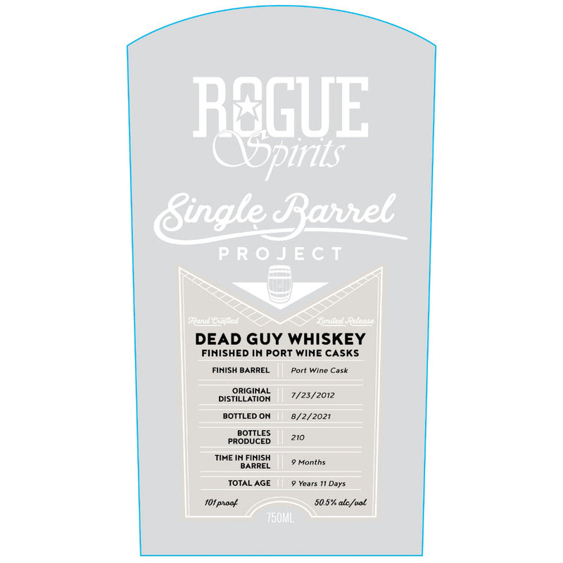 Rogue Single Barrel Project Dead Guy Whiskey Finished In Port Wine Casks - Goro&