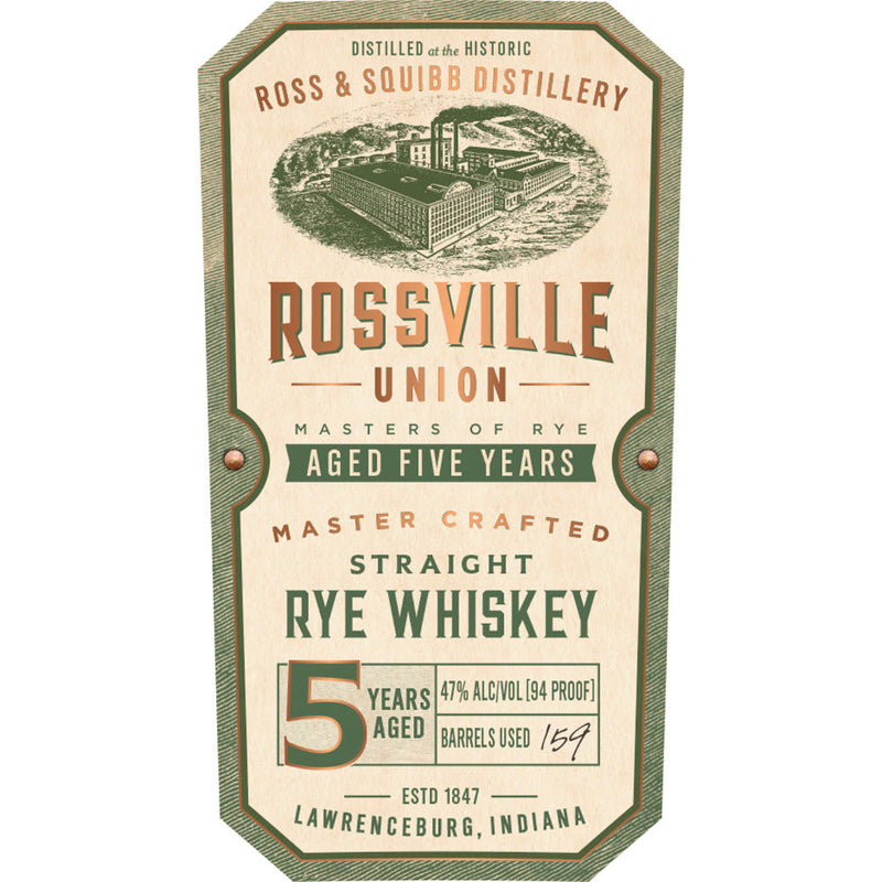 Rossville Union 5 Year Old Straight Rye - Goro&