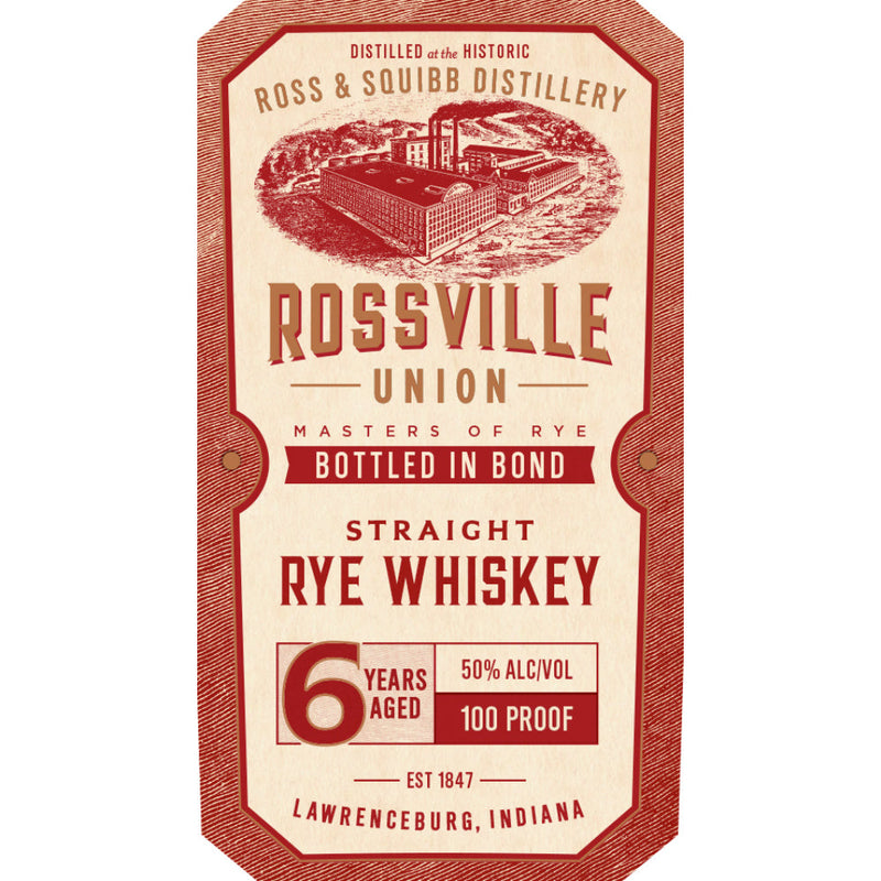 Rossville Union 6 Year Old Bottled in Bond Straight Rye - Goro&