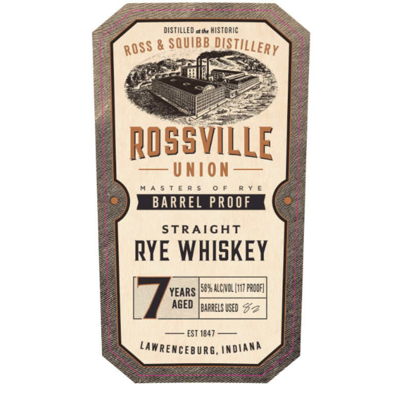 Rossville Union 7 Year Old Barrel Proof Straight Rye - Goro&