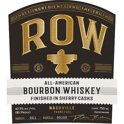 Row All-American Bourbon Whiskey By Dierks Bentley - Goro's Liquor