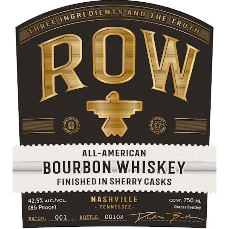 Row All-American Bourbon Whiskey By Dierks Bentley - Goro&