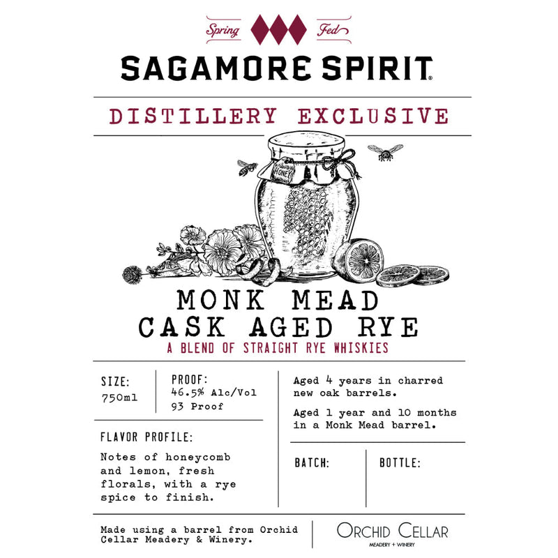 Sagamore Spirit Distillery Exclusive Monk Mead Cask Aged Rye - Goro&