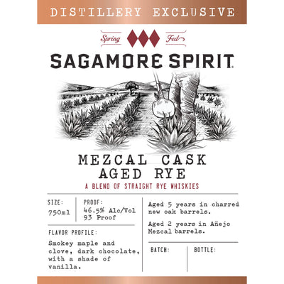 Sagamore Spirit Mezcal Cask Aged Rye - Goro's Liquor