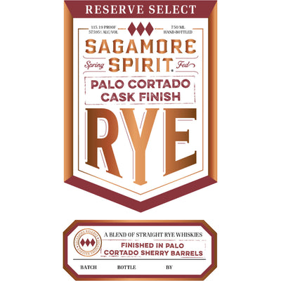 Sagamore Spirit Reserve Select Palo Cortado Cask Finish Rye - Goro's Liquor