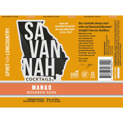 Savannah Cocktails Mango Bourbon Soda - Goro's Liquor