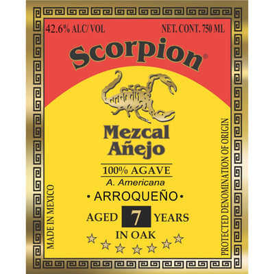 Scorpion 7 Yr Arroqueño Anejo Mezcal - Goro's Liquor