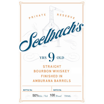 Seelbach’s 9 Year Old Private Reserve Bourbon Finished in Amburana Barrels - Goro's Liquor