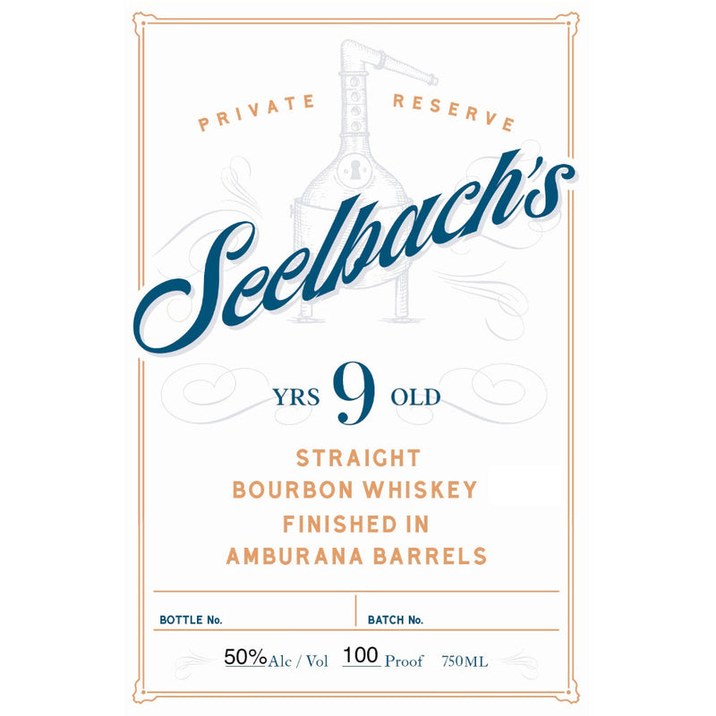 Seelbach’s 9 Year Old Private Reserve Bourbon Finished in Amburana Barrels - Goro&