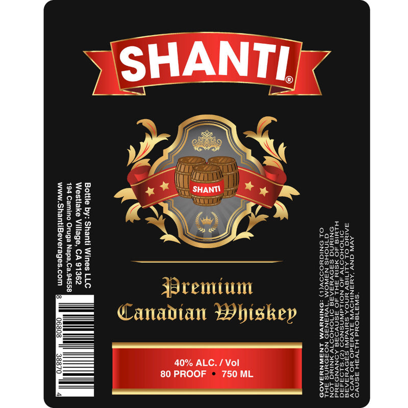 Shanti Premium Canadian Whiskey - Goro&