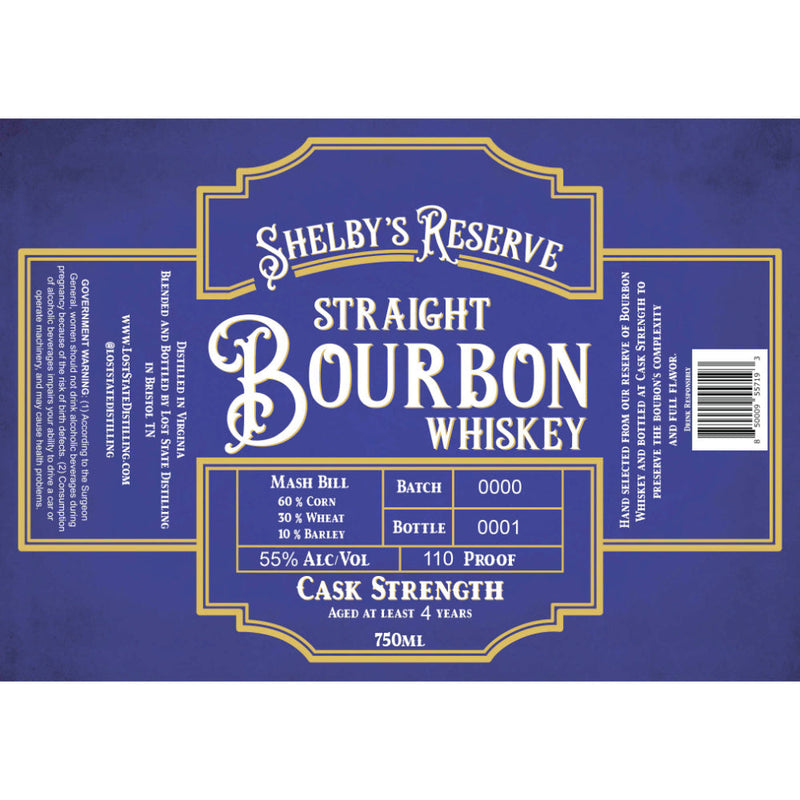 Shelby’s Reserve Cask Strength Straight Bourbon - Goro&