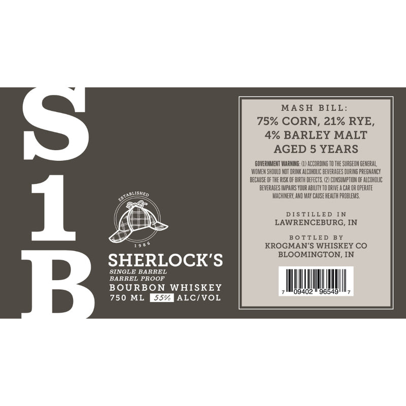 Sherlock’s Single Barrel Bourbon - Goro&