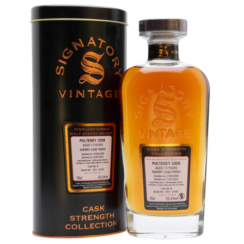 Signatory Cask Strength Collection Pulteney 13 Year Old 2008 - Goro&