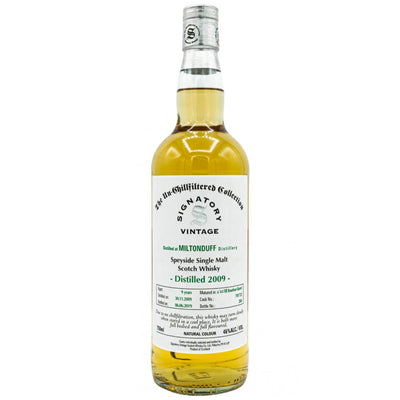 Signatory The Un-Chillfiltered Collection 9 Year Old MiltonDuff 2009 - Goro's Liquor