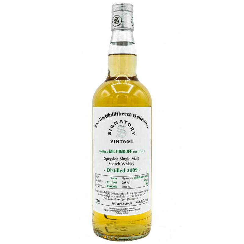 Signatory The Un-Chillfiltered Collection 9 Year Old MiltonDuff 2009 - Goro&