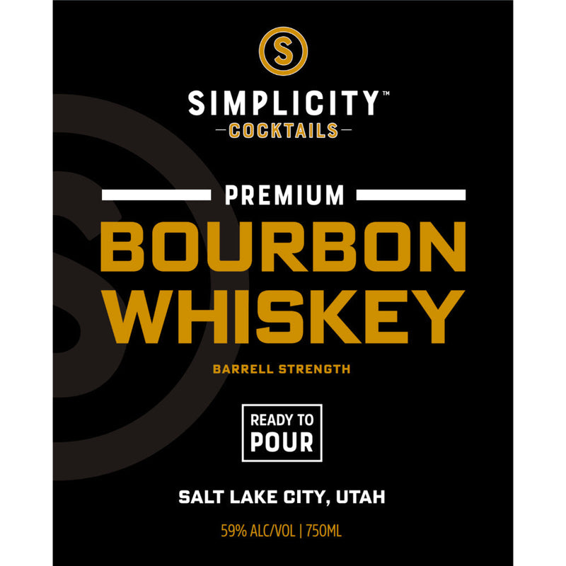 Simplicity Cocktails Premium Bourbon Whiskey - Goro&