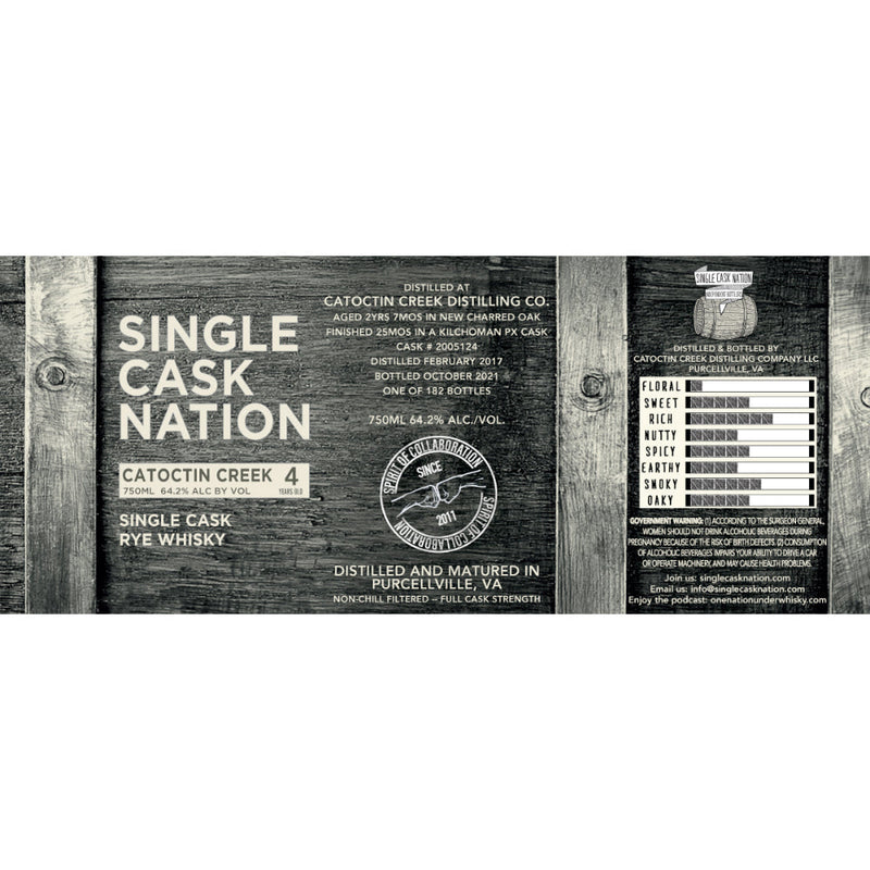 Single Cask Nation 4 Year Old Catoctin Creek Rye - Goro&